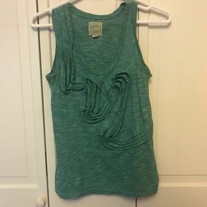 Anthro Little Yellow Button Winding Road Top